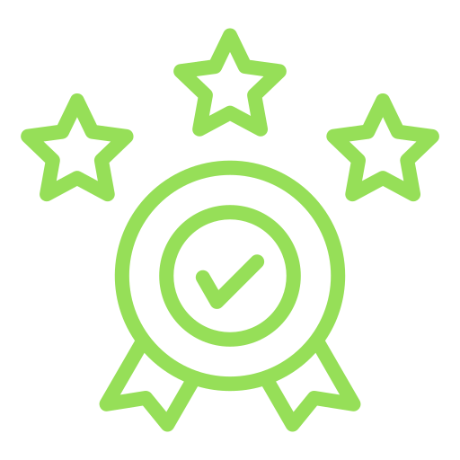 A green icon on a black background shows a person in a gear with a bottom-right checkmark